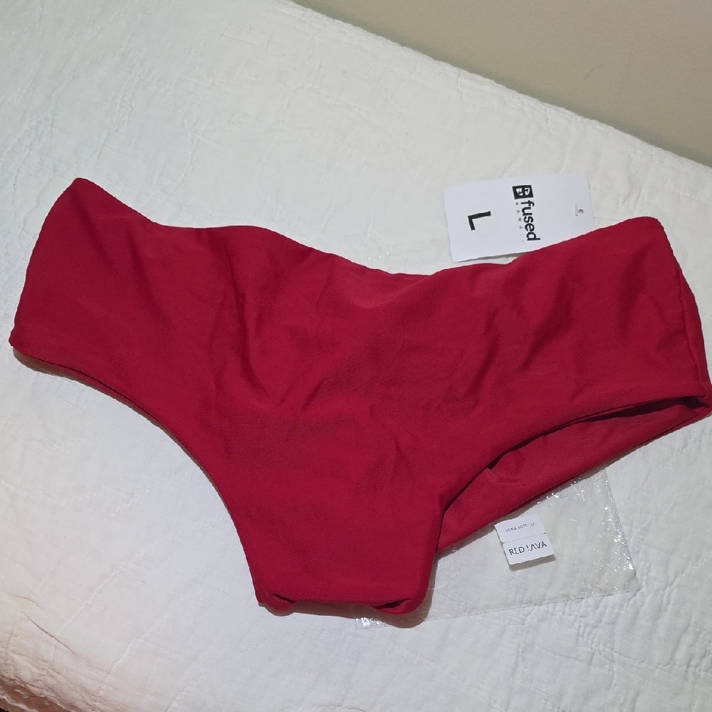 Fused Hawaii Red Lava Kona Bikini Bottom